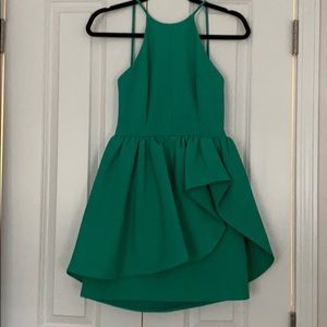 Green cameo dress